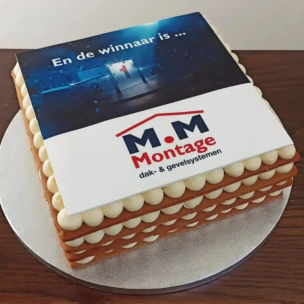 Bedrijfstaart met logo